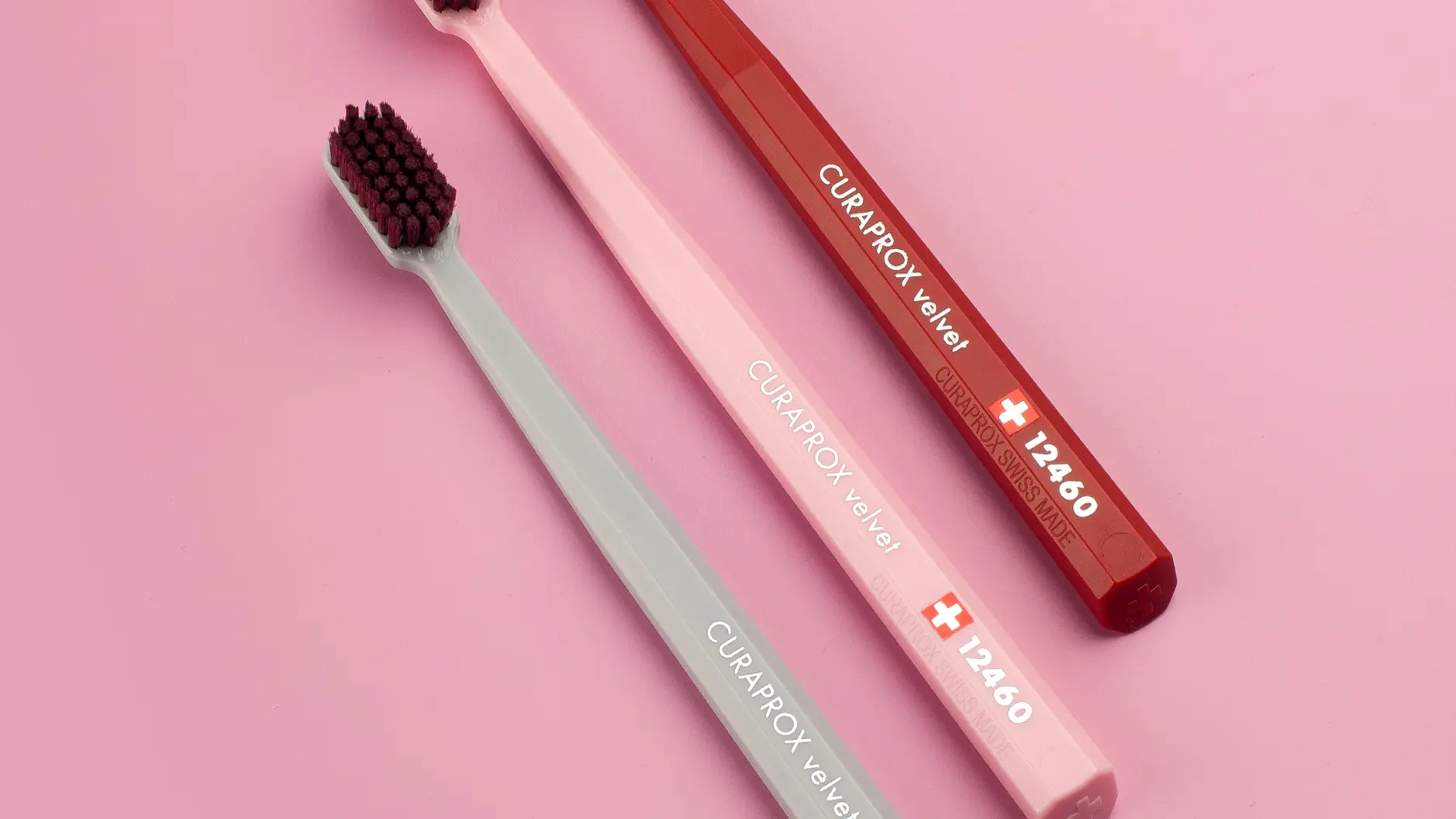 Toothbrush CS12460 Velvet Grey Rosa Red